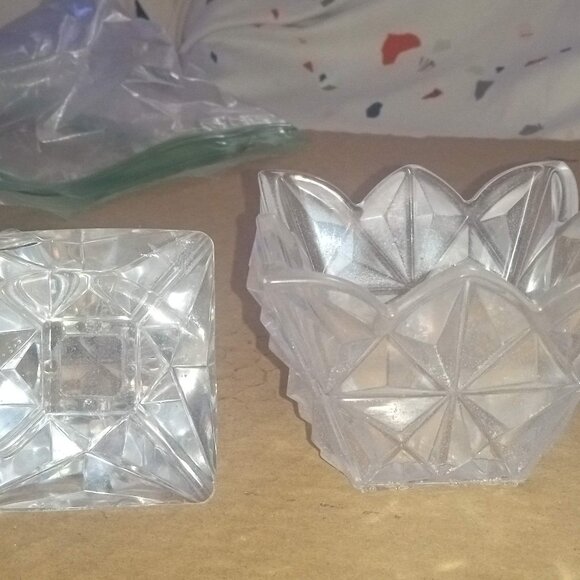 Handmade Clear Trinket Jar Candy Dish - Picture 2 of 6